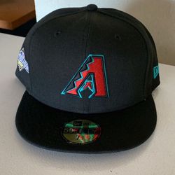 Arizona Diamondbacks Postseason New Era Hat Size 7 3/4