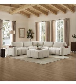Paige 6-Piece Modular Fabric Sectional $1,299.99