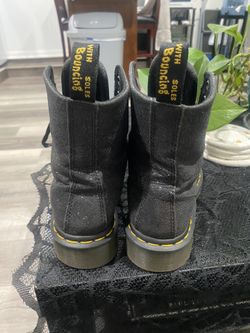 Dr Martens Black Sparkle Glitter