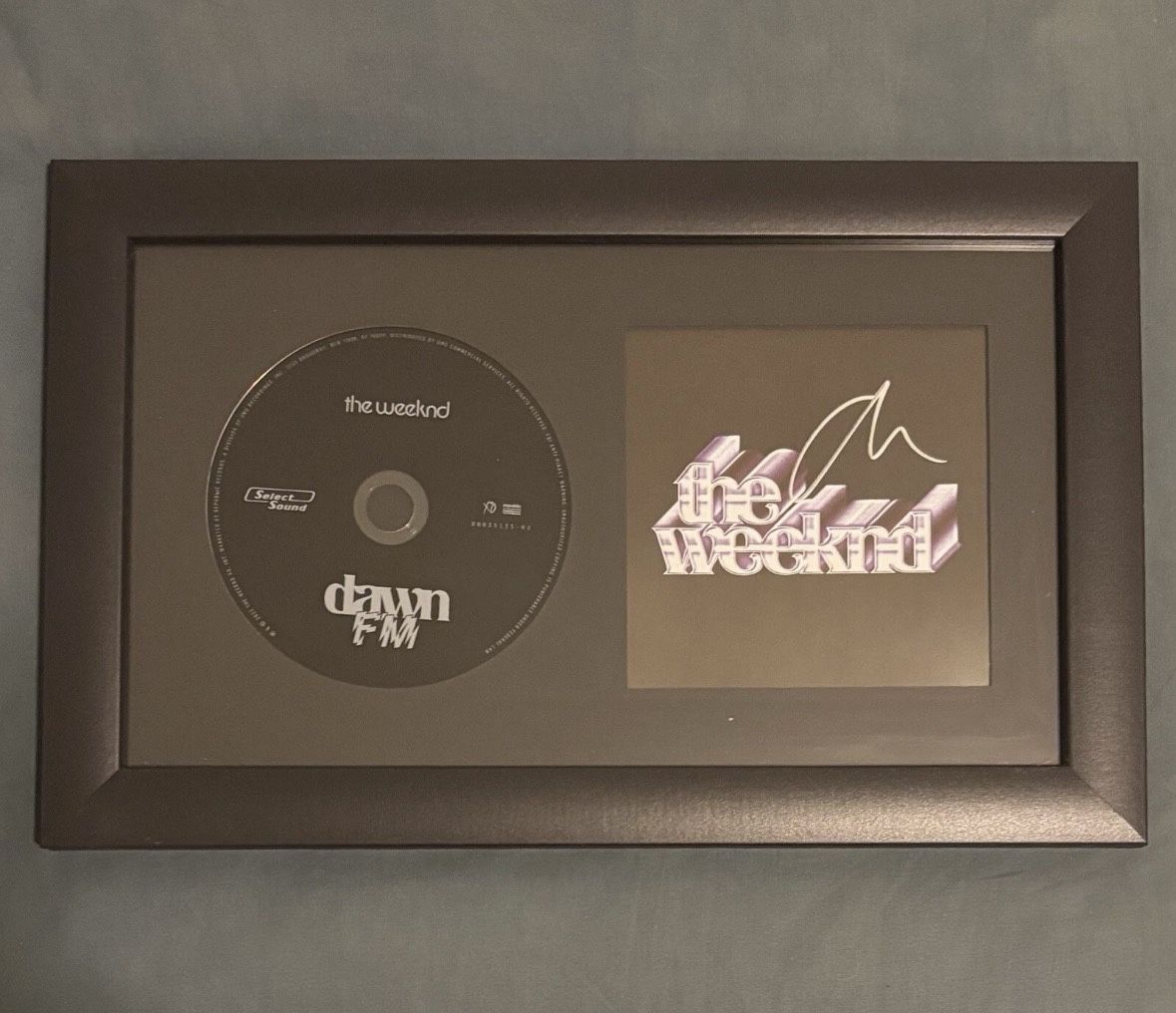 The Weeknd Dawn FM Framed Signed CD Official Merchandise