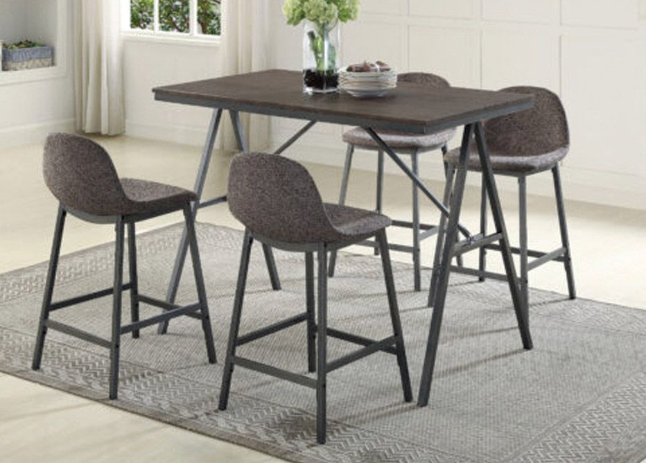 5PC Dining Table with 4 Chairs – Great Deal No Credit Needed