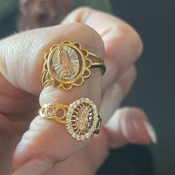 Two Virgin Mary Rings 