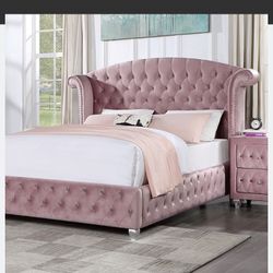 Queen Size Frame And Mattress