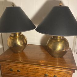 Brass Colored Old Lamps