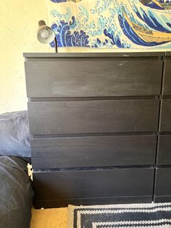 WONT LAST! The famous discontinued Best Dresser EVER! Malm from IKEA. The GOAT favorite 4 huge smooth drawer dresser -2 available
