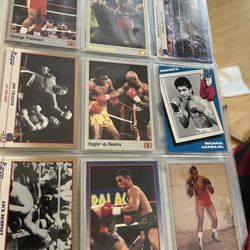 Binder of Vintage Boxing Cards