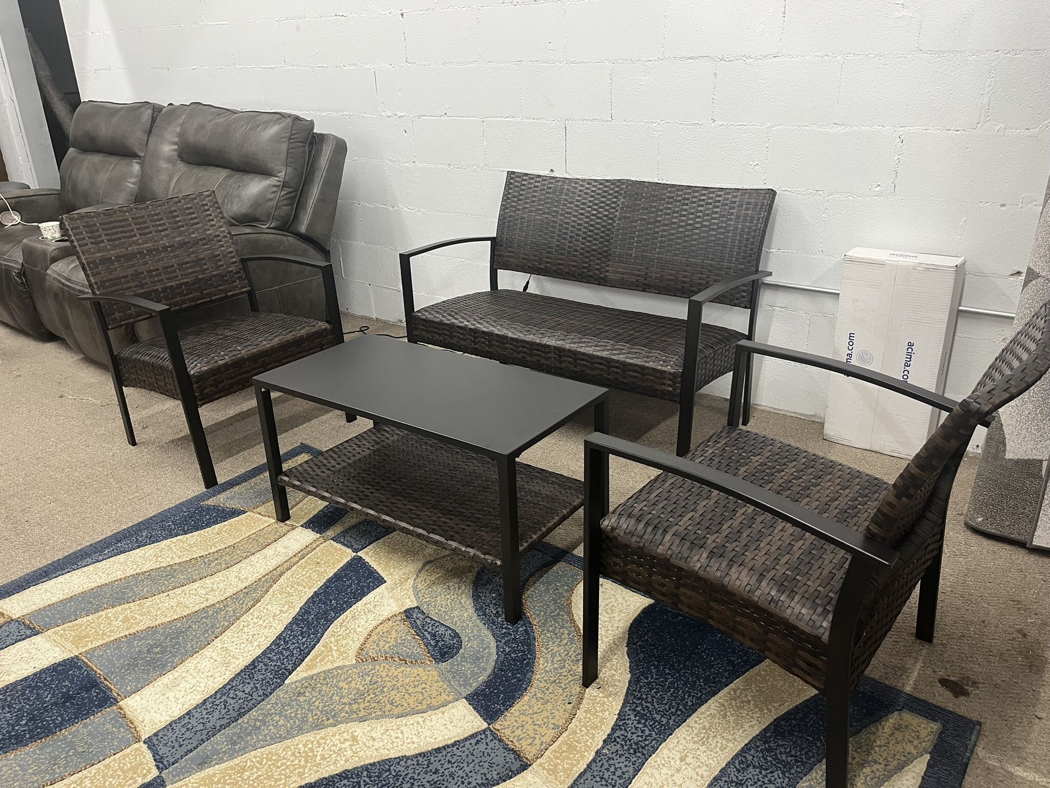 4 Pcs Patio Furniture 