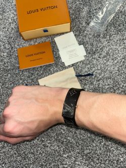 Black LV Slim Bracelet