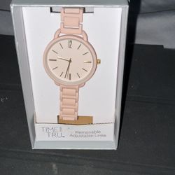 Time And True Watch  Pink