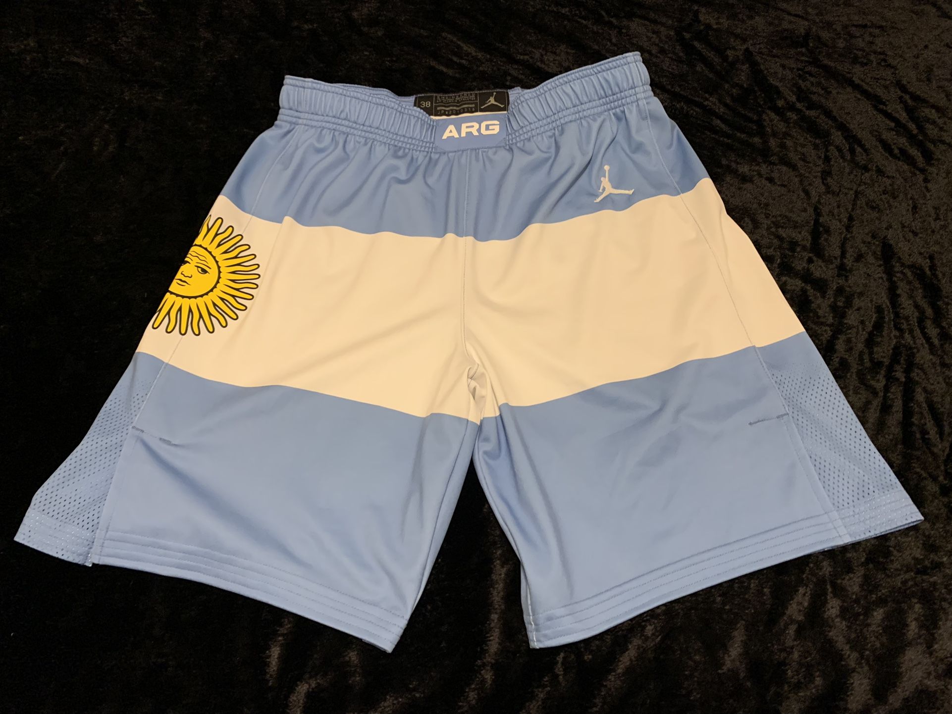 Mens Size 38 2020 Olympic Argentina Jordan Basketball Shorts