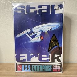 AMT Star Trek USS Enterprise Space Ship Model Kit Commemorative Edition NCC-1701