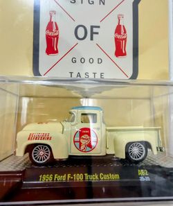 🔥 M2 Machines 1956 Ford F-100 Coca-Cola Custom Truck – $40🔥