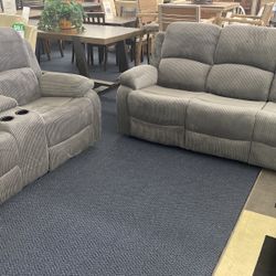 Two Pieces Recliners Sofa And Love Seat 