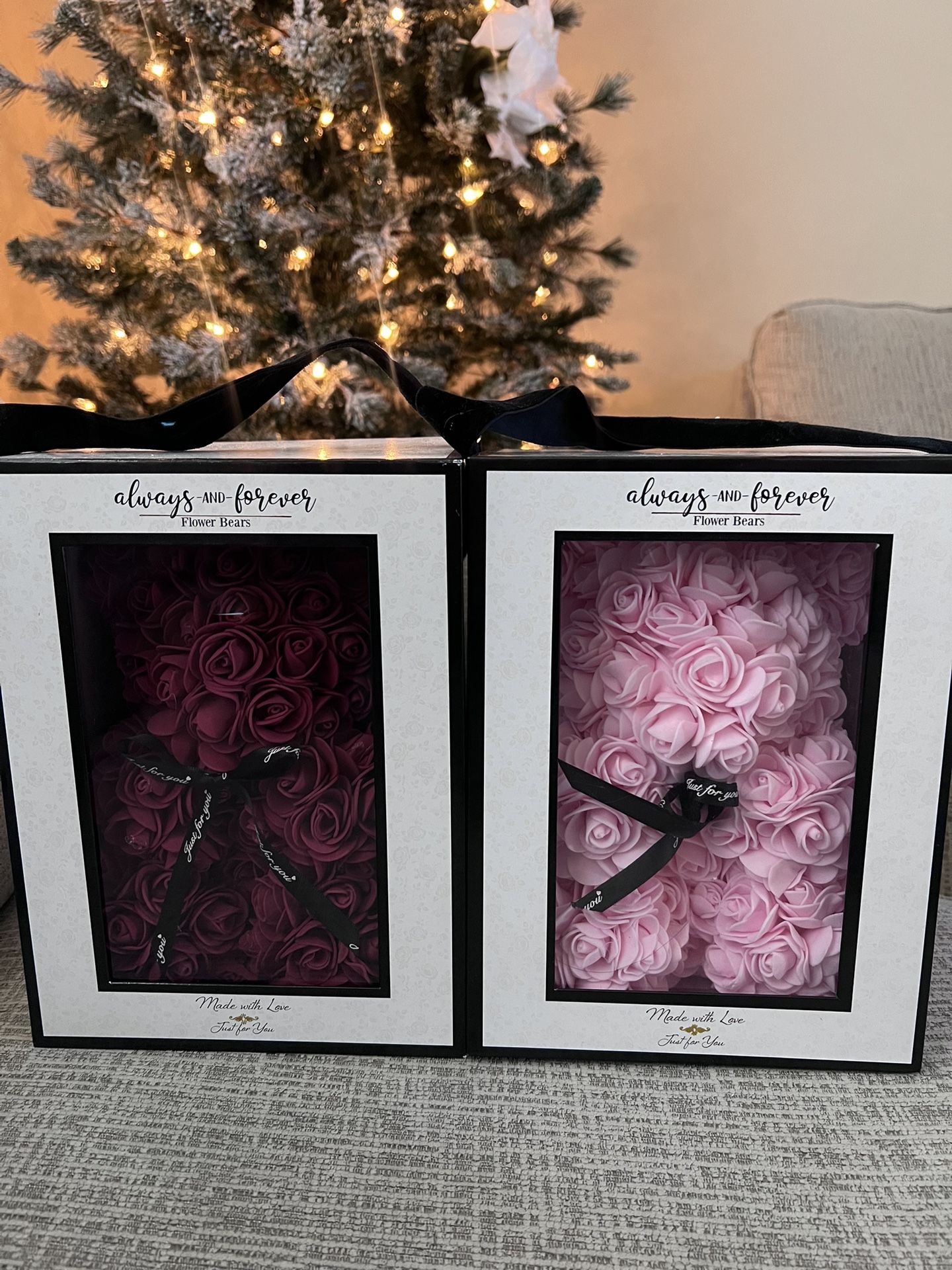 Flower Bears Bundle — Red & Pink — Gift Ready — $35