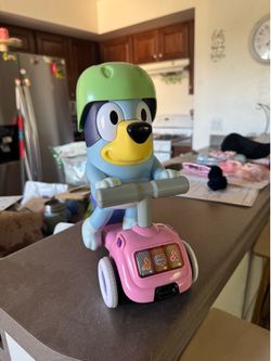 Blue scooter