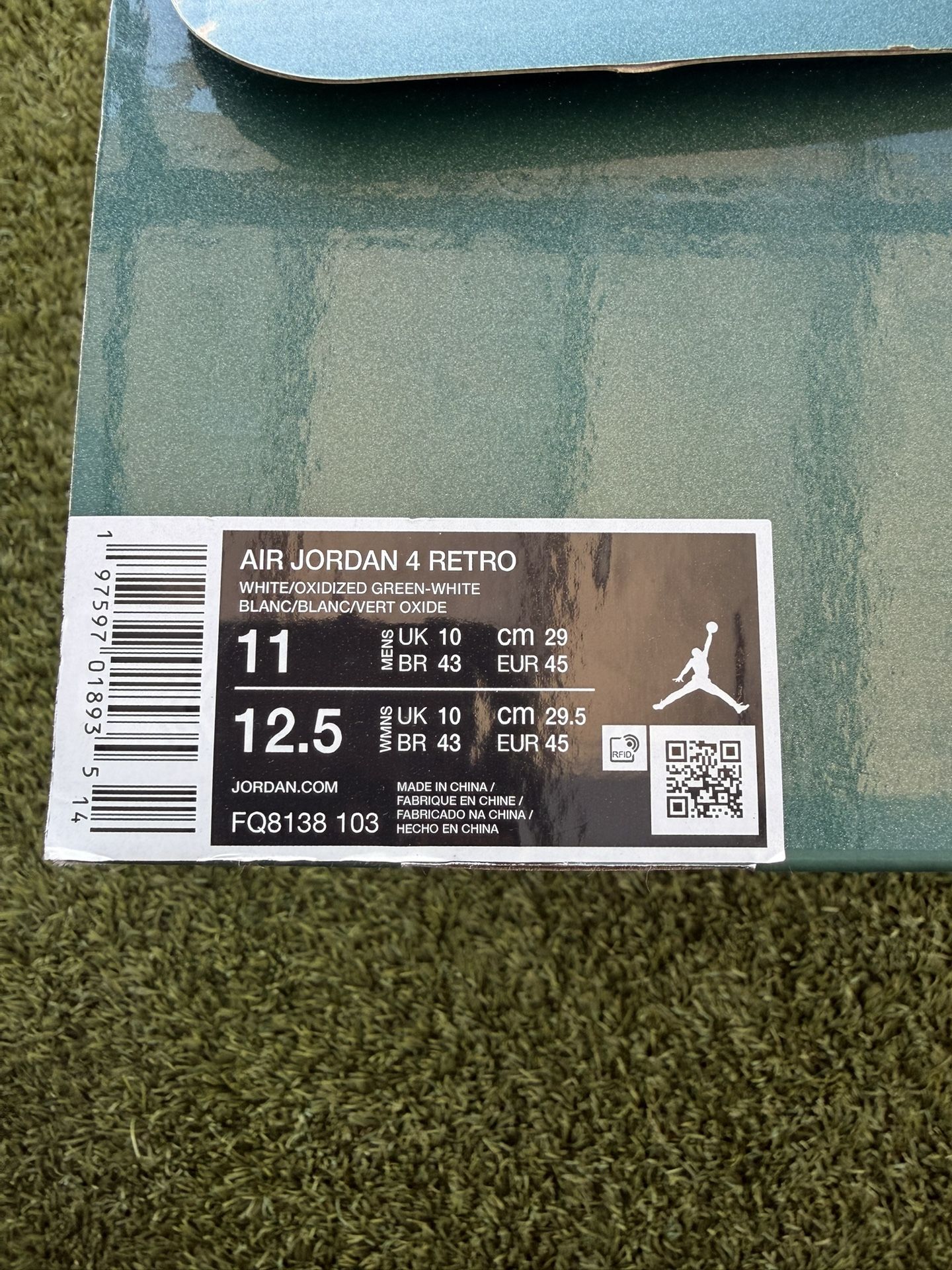 jordan 4 Retro oxidized Green