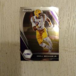 2021 ODELL BECKHAM   PANINI PRIZM DRAFT PICKS ROOKIE CARD #61 MINT CONDITION 