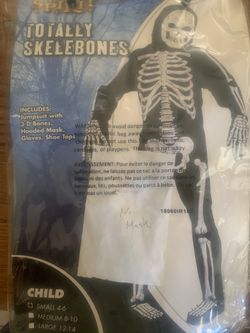 Totally skeletons - small size 4-6 (no mask included