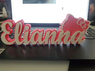3D printer name plate and door plate