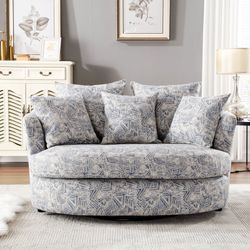 1645  Keir 57.5'' Wide Swivel Loveseat