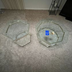 Tables, Glass, Coffee Table & End Table