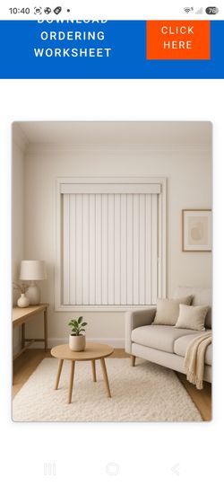 Vertical Blinds $25.00