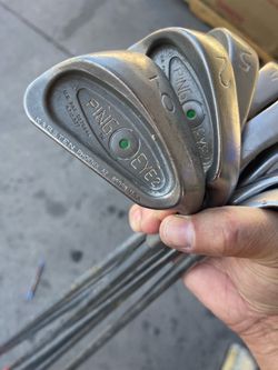 Ping Eye 2 Green Dot RH Iron Set 2,4,5,6,7,8,9 W Regular Flex Graphite Shaft