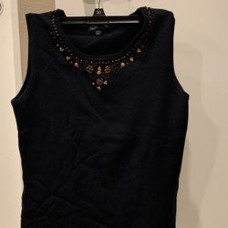 Women’s Summer Knit Beaded Tank