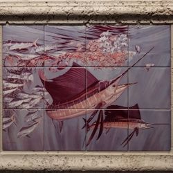 Guy Harvey Oasis In The Blue Tile Art Work