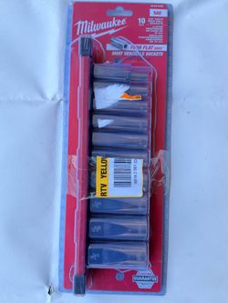 Milwaukee 10PC 3/8” Drive Deep Well Socket SAE