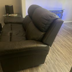Leather Loveseat