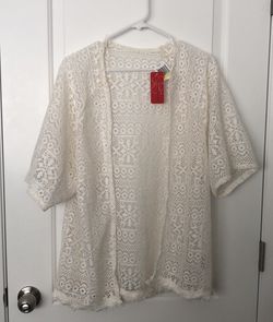 Gossip Swim Crochet Beach/Swim Cover Up Size M