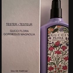 Gucci Flora Gorgeous Magnolia Eau de Parfum with Berries and Patchouli 3.3 O.Z New but comes in a tester box Pick up location in the city of Pico Rive
