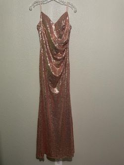Shein, Rose Gold Sequins Party Dress