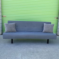 *Free Delivery* Gray Ikea Futon Couch Sofa Sleeper Bed