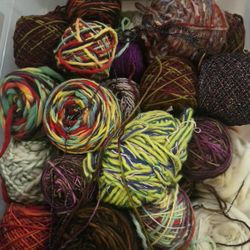 2 Tubs Of Yarn 