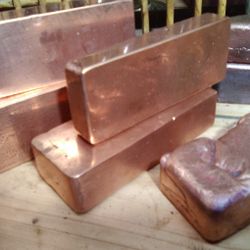 Copper Bullion 99.9 Pure Hand Poured Copper Bullion