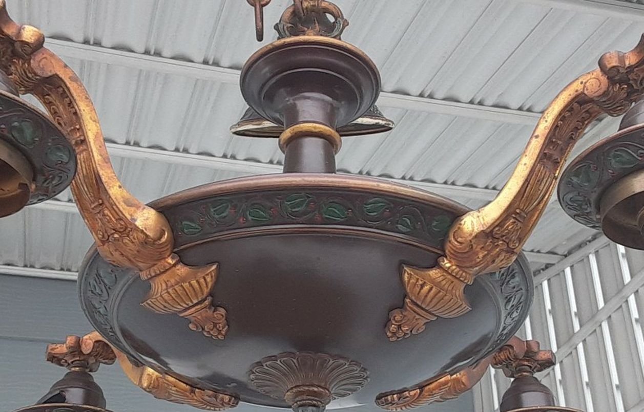 Vintage Art Deco Dining Room Chandelier