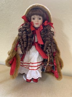 Little Red Ridding Hood Porcelain Doll