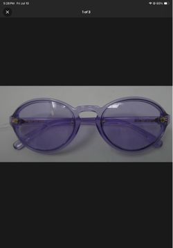 LImited Versace VE4(contact info removed)1A-54 Transparent Purple Sunglasses