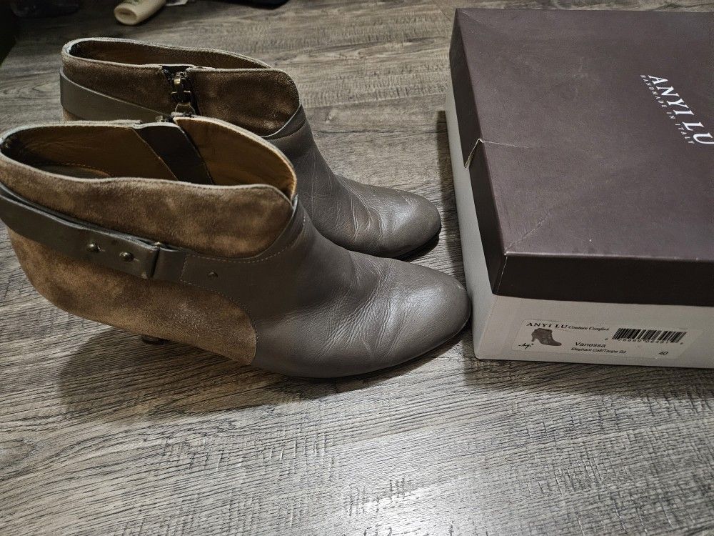 Anyi Lu Italian Leather Booties