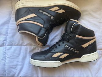 NEW Reebok BB4600 Paperwhite 1986  Reserve edition High-Top Basketball Sneakers - Black/Beige - Men’s Size 10.5