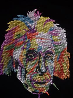 Albert Einstein Embroidery Shirt