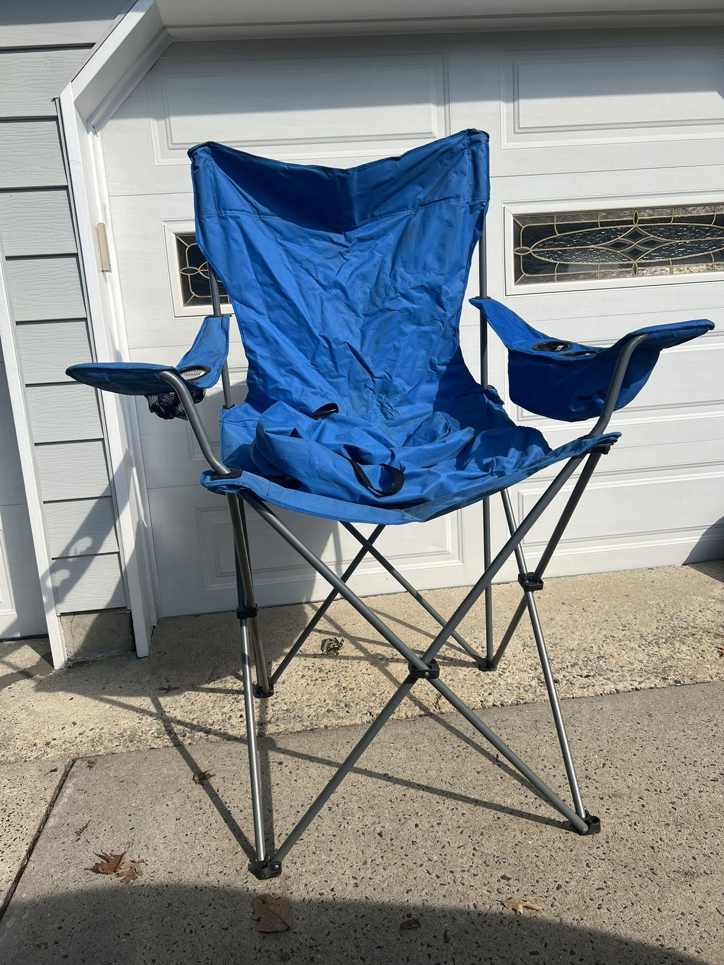 Directors chair, giant blue