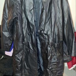 LEATHER LONG COATS