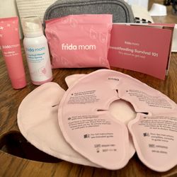 Frida Mom Breastfeeding Kit – Bag, Nipple Balm, Saline Spray & More