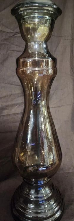 VIDRIOS SAN MIGUEL Amber 100% Recycled  Colored Glass Vase 21"