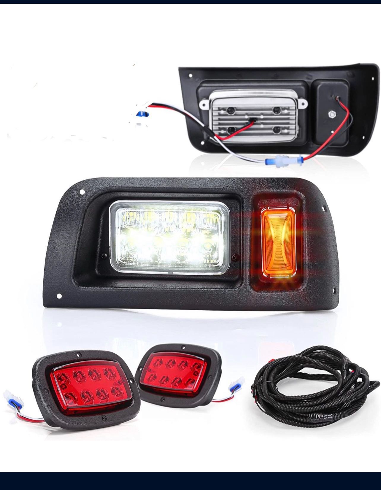 New golf cart LED light kit(12v) for club car DS all years, LED headlight and LED taillight 