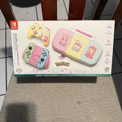 Pokémon Nintendo Switch Controller And Case Sealed
