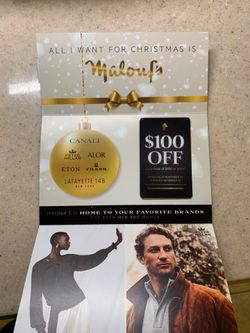 $100 off at Maloufs